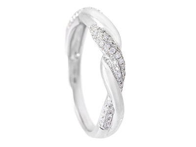 Smycken, RING, 18K vitguld
