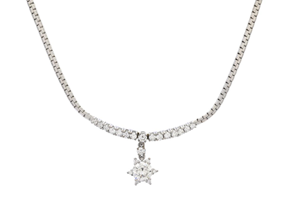 Smycken, COLLIER, 18K vitguld