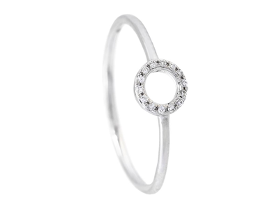 Smycken, RING, 18K vitguld