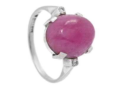 Smycken, RING, 18K vitguld
