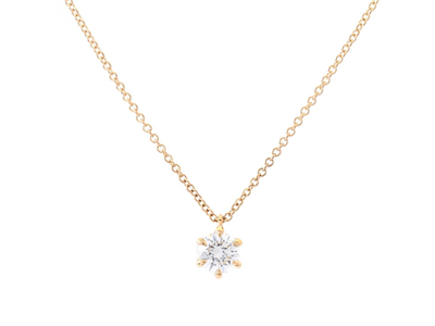 Smycken, ENSTENSCOLLIER, 18K guld
