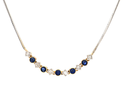 Smycken, COLLIER, 18K vitguld/guld