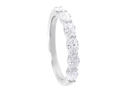 Smycken, ALLIANSRING, 18K vitguld