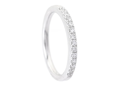 Smycken, ALLIANSRING, 18K vitguld