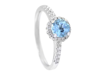 Smycken, RING, 18K vitguld