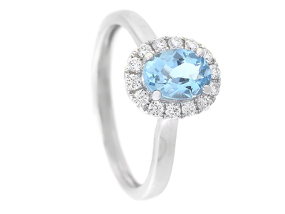 Smycken, RING, 18K vitguld