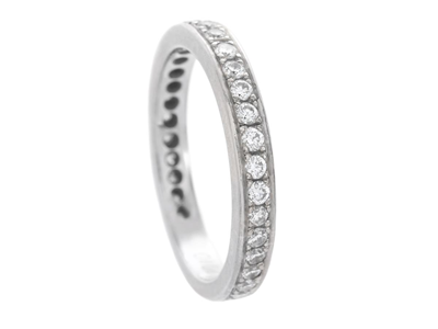 Smycken, ALLIANSRING, 18K vitguld