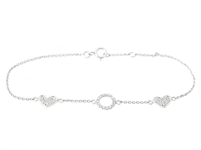 Smycken, ARMBAND, 18K vitguld