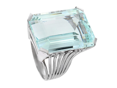Smycken, RING, 18K vitguld