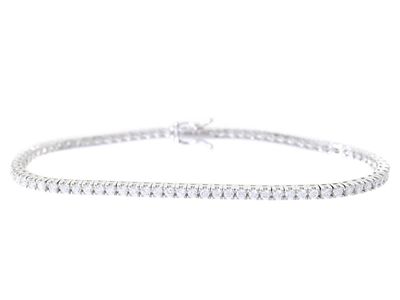 Smycken, TENNISARMBAND, 18K vitguld