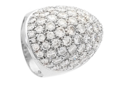Smycken, RING, 18K vitguld