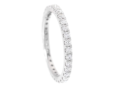 Smycken, HELALLIANSRING, 18K vitguld