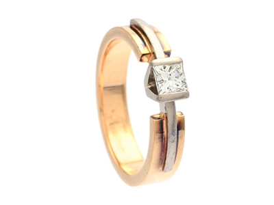 Smycken, ENSTENSRING, 18K guld