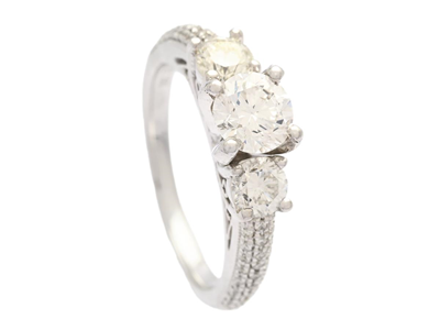 Smycken, RING, 18K rodierat guld