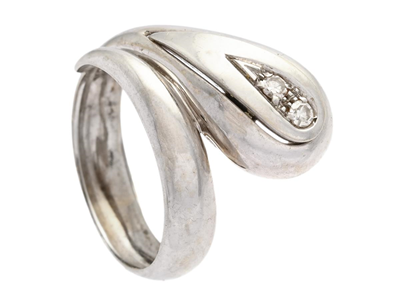 Smycken, RING, 18K vitguld