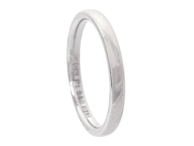 Smycken, SLÄT RING, platina 950