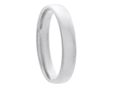 Smycken, SLÄT RING, 18K vitguld