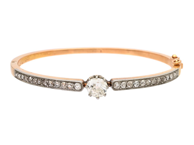 Smycken, ARMRING, 18K guld/platina