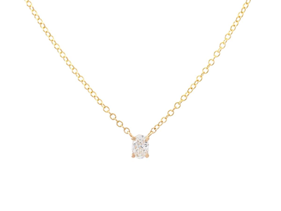Smycken, ENSTENSCOLLIER, 18K guld