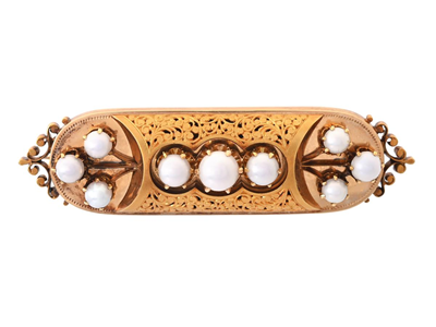 Smycken, BROSCH, 18K guld