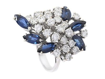 Smycken, RING, 18K vitguld