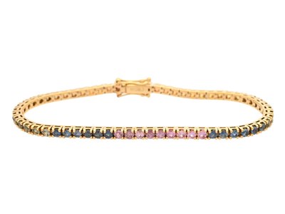Smycken, TENNISARMBAND, 18K guld
