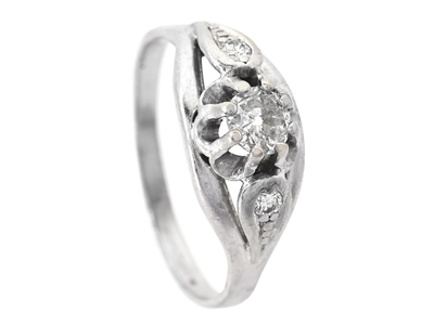 Smycken, RING, platina