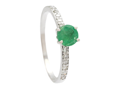 Smycken, RING, 18K vitguld