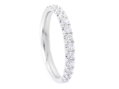 Smycken, ALLIANSRING, 18K vitguld