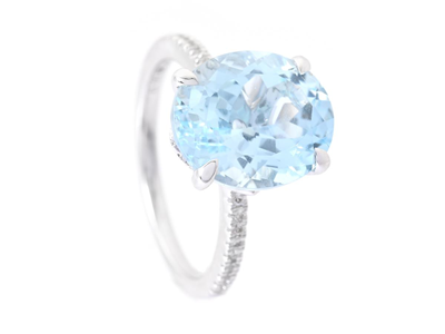 Smycken, RING, 18K vitguld