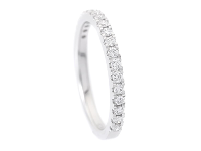 Smycken, ALLIANSRING, 18K vitguld