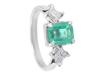 Smycken, RING, platina