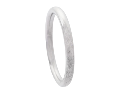 Smycken, SLÄT RING, 18K vitguld
