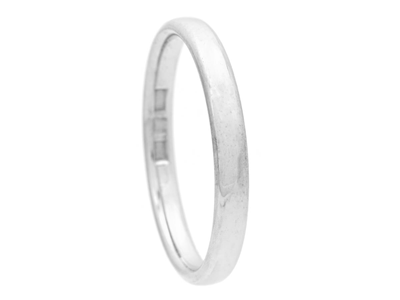 Smycken, SLÄT RING, 18K vitguld