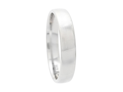 Smycken, SLÄT RING, 18K vitguld