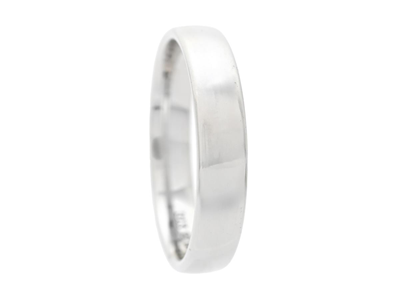 Smycken, SLÄT RING, 18K vitguld