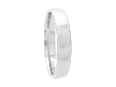 Smycken, SLÄT RING, 18K vitguld