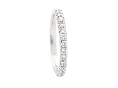 Smycken, ALLIANSRING, 18K vitguld