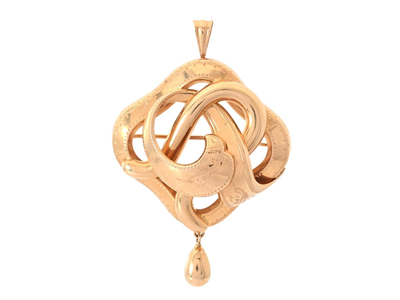 Smycken, BROSCH/HÄNGE, 18K guld