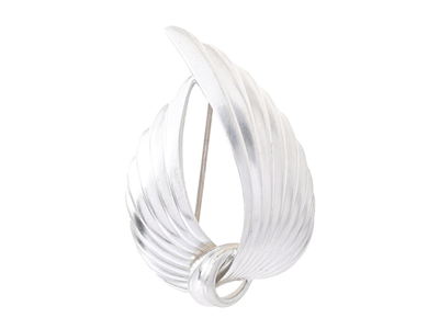 Smycken, BROSCH, silver