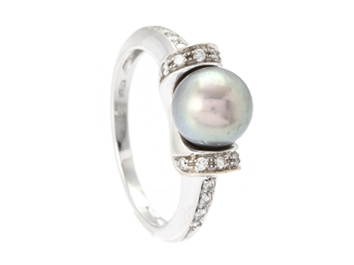 Smycken, RING, 18K vitguld