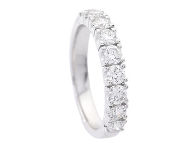 Smycken, ALLIANSRING, 18K vitguld