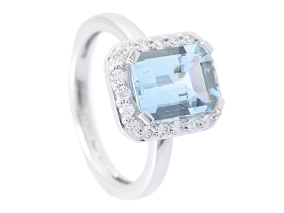 Smycken, RING, 18K vitguld
