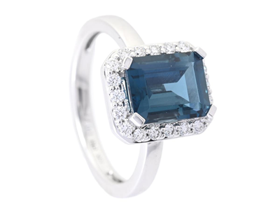 Smycken, RING, 18K vitguld