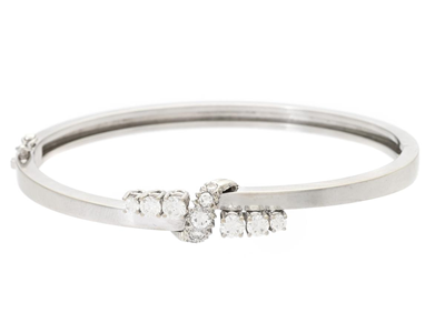 Smycken, ARMRING, 18k vitguld
