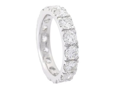 Smycken, HELALLIANSRING, 18K vitguld