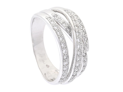 Smycken, RING, 18K vitguld