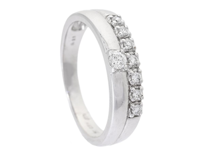 Smycken, RING, 18K vitguld