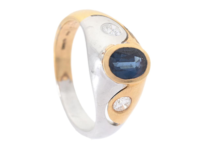 Smycken, RING, 18K guld/vitguld