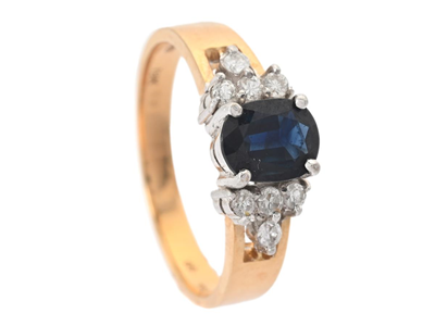 Smycken, RING, 18K guld/vitguld